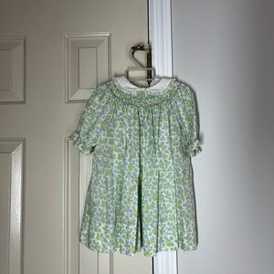 LaPat By The Smockery 
Vintage Floral Green Girls Dress